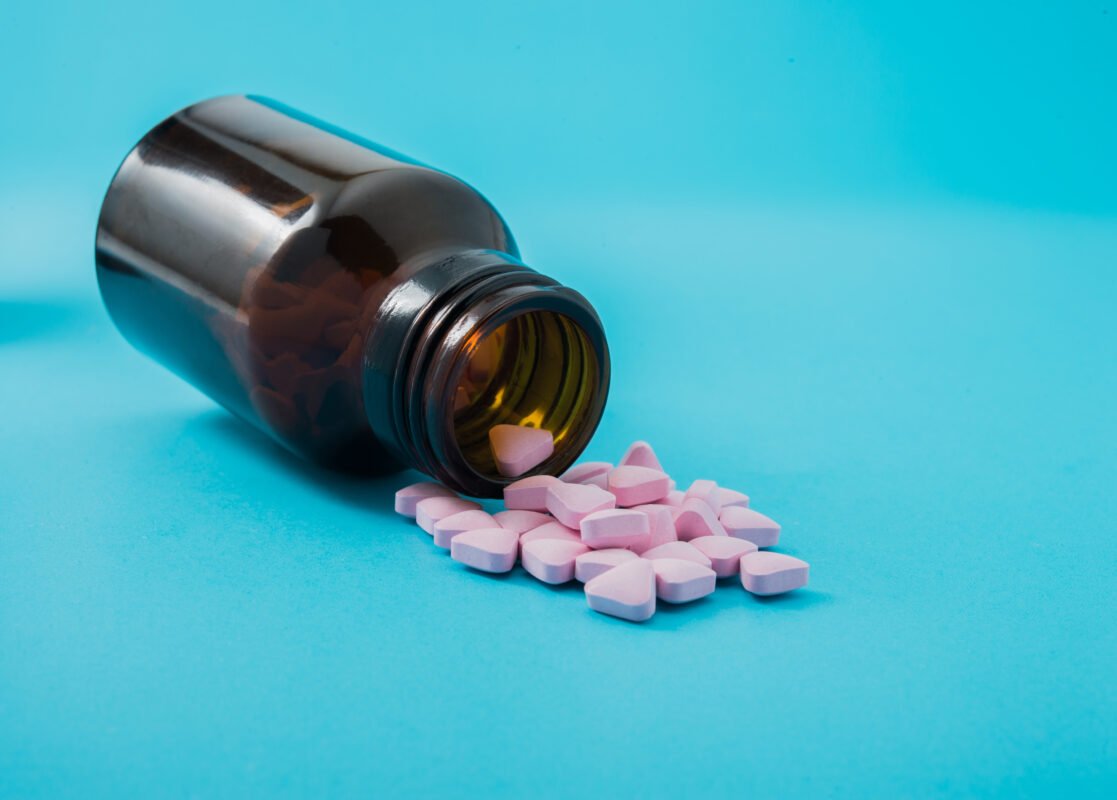 pills  on the  blue tables !!